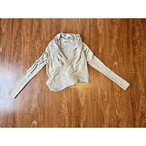 AllSaints Women's S Wasson Pirate Merino Wool Lightweight Wrap Sweater Cardigan